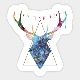 Geometric deer Sticker